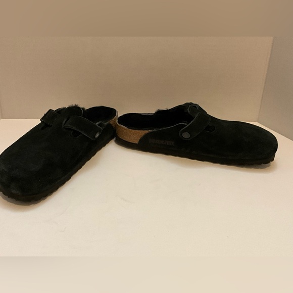 Birkenstock Women’s Boston Shearling Black Clog 40 - Picture 11 of 13